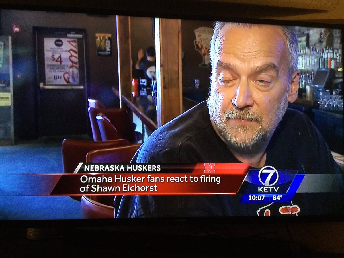 Smulated_thauts's tweet photo. @KETV thanks for interviewing sweaty alcoholics mid day at a dive bar on the #Eichorst firing. #journalism #huskers https://t.co/3FGs1nKiTZ
