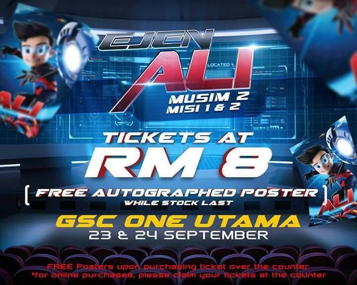 VeedoMY's tweet photo. Perhatian Ejen!

Tonton Episode 1 &amp; 2 Eksklusif di GSC One Utama, hujung minggu ini (23-24 September)! Tiket Terha… https://t.co/Od5kEsApuU https://t.co/rq7pSQpdAL