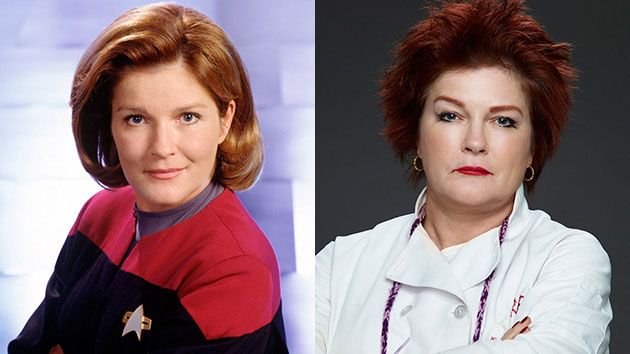 omnomnomu's tweet photo. OMG I just realised Captain Janeway from Star Trek Voyager is Red in Orange is the New Black #sameactress 😱😂😅 https://t.co/w7mW87ry8E