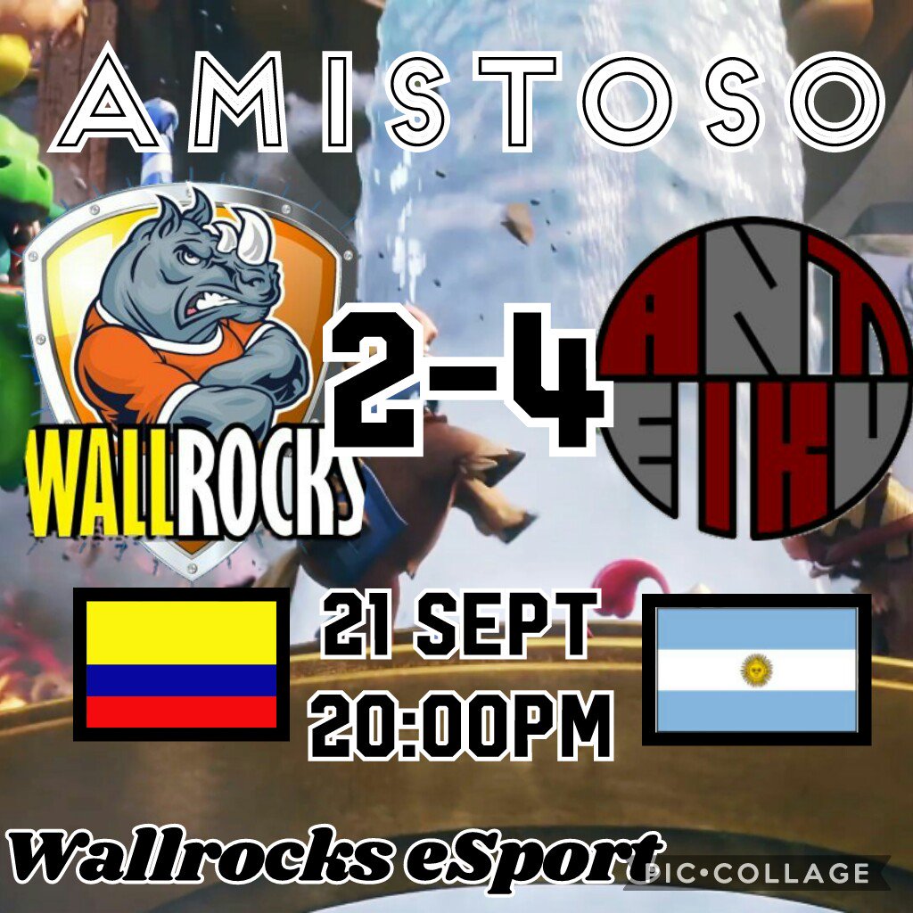 Wallrockscr's tweet photo. Derrota ante el clan @AnteikuArg. Ha seguir mejorando #VamosWallRocks https://t.co/w97CRrMedm