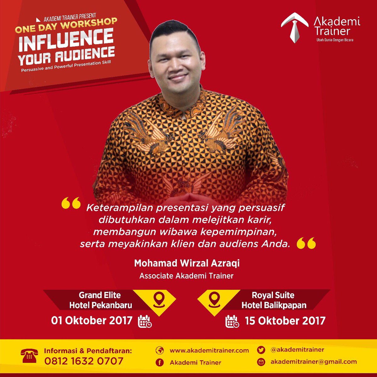 BangWirzal's tweet photo. @PranalaTraining @Akademi_Trainer @BintangTamuID @anwarNERS https://t.co/6mrk7IxgF6