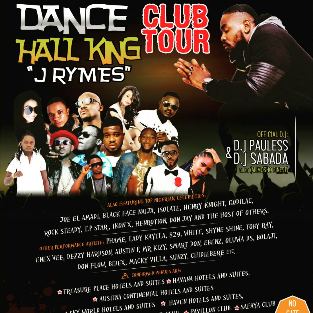 Club tour.....around your area..... in Lagos.....829.