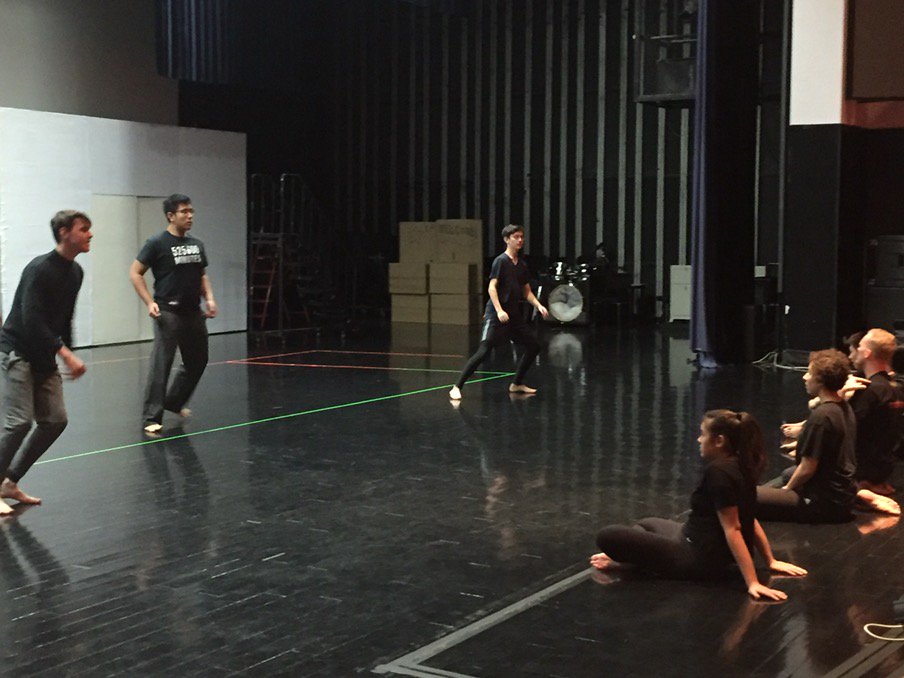 Visiting Expert Mark Hill doing IB Theater workshop on Viewpoints #learnisb