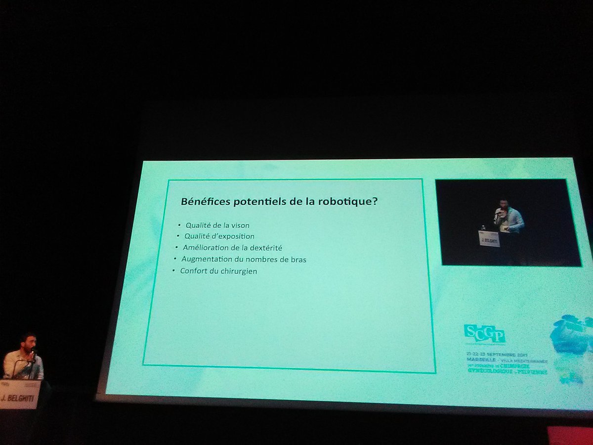 SCGP_officiel's tweet photo. Les bénéfices potentiels de la robotique en #gynécologie #SCGP2017 https://t.co/zfcb4NZQQs