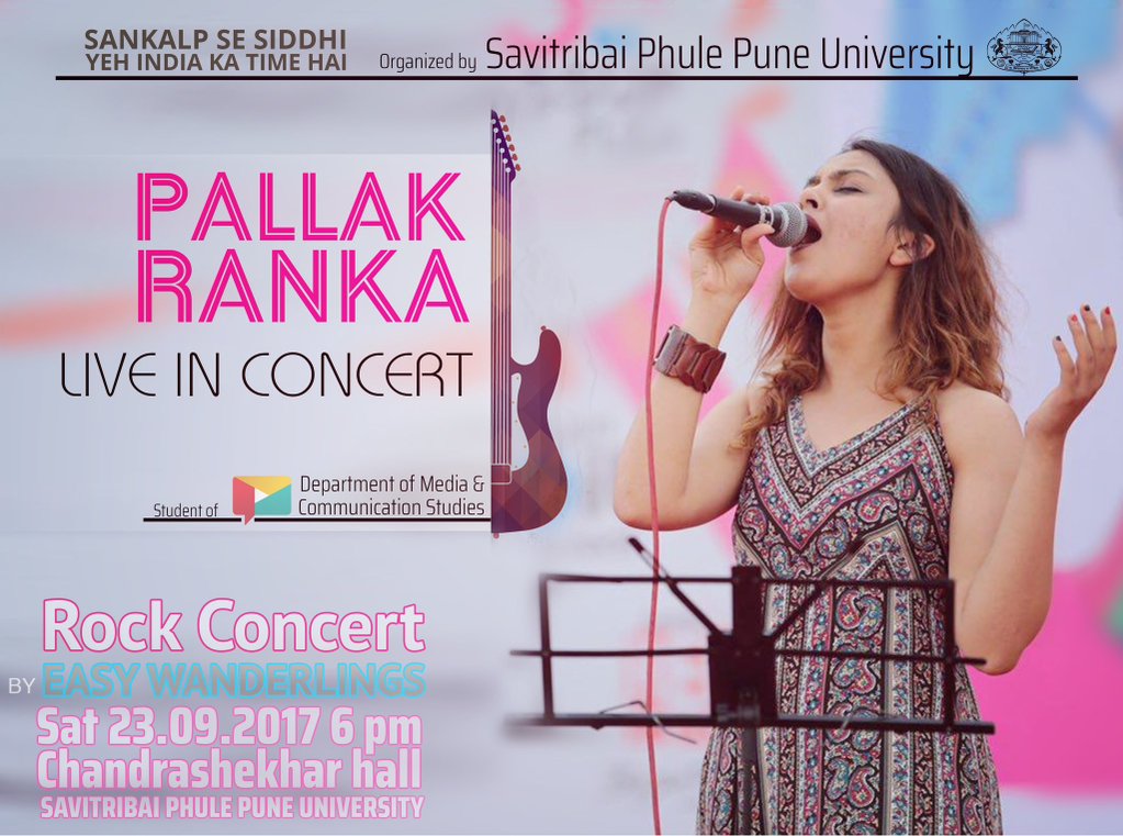 DMCS_Pune's tweet photo. Pallak Ranka, student of #DMCSPune  will be performing at the #YehIndiaKaTimeHai Concert tomorrow! 
See you there at 6pm!! https://t.co/MzEFbjIrXI