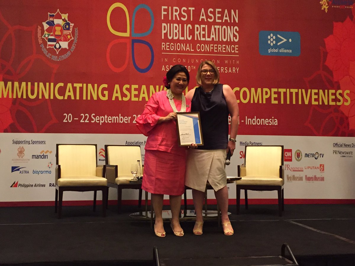 APRC2017's tweet photo. APRN has been admitted to the rank of Honorary Organisational Member of the Public Relation Institute Australia #APRC2017 #ASEANConference https://t.co/w1YtUKQexc