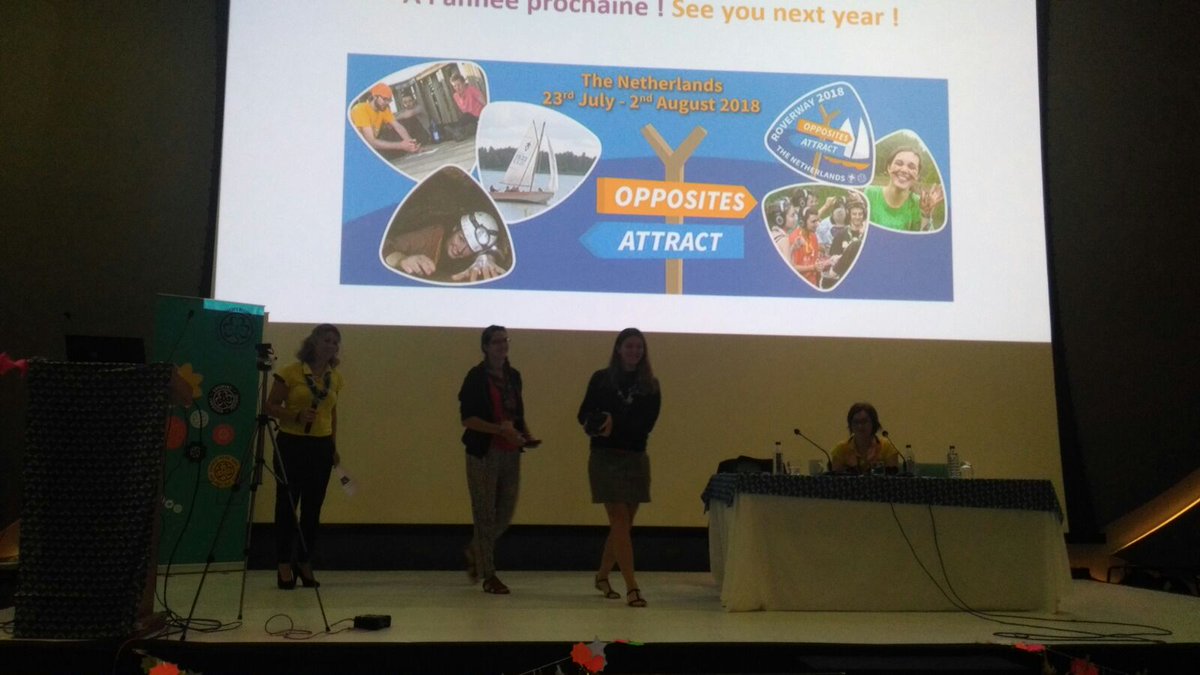 EEUdF's tweet photo. Retour sur #RW2016 à la Conférence @wagggs_world avec le @ScoutismeFR et perspectives de @Roverway2018 https://t.co/J98h8APBeg