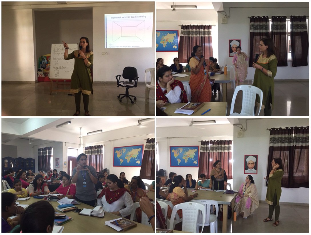 TDIISchool's tweet photo. On the occasion of #TeachersDay at #TDIIS, Ms. Angelika Hoff teacher trainer from Germany presided over the function as the guest of honour. https://t.co/fX80QZm2Jy