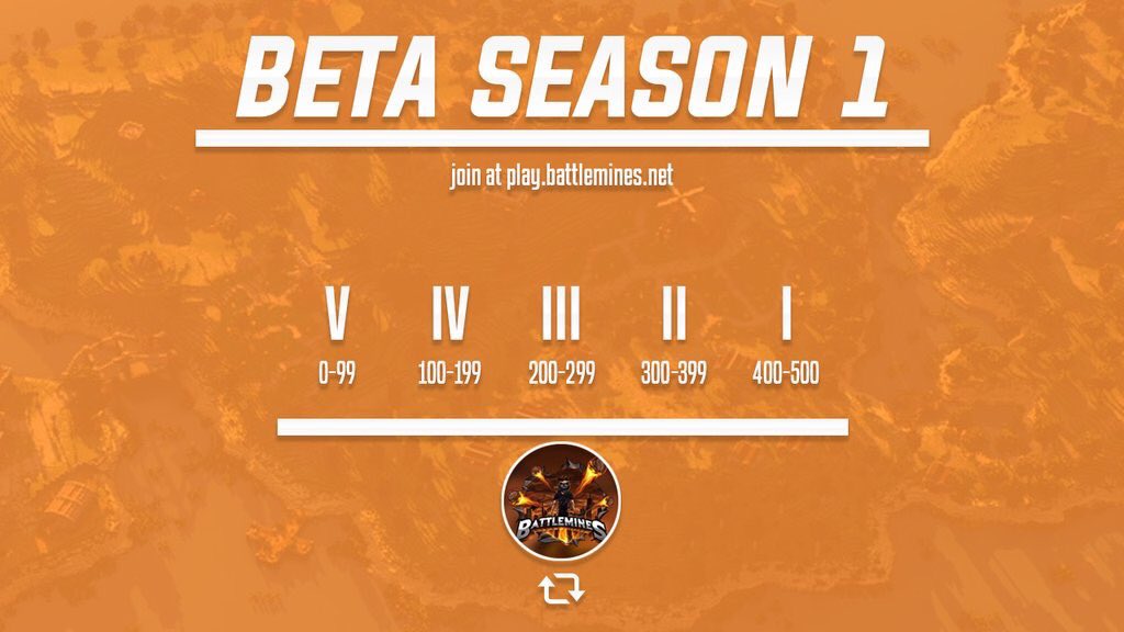 BattleMinesMC's tweet photo. Beta Season 1 has begun!

Compete for Top 3 and win prizes such as ranks, coins, and tags!

Connect with: https://t.co/6CFtZgfpcL [1.8] https://t.co/D049ZnrInM