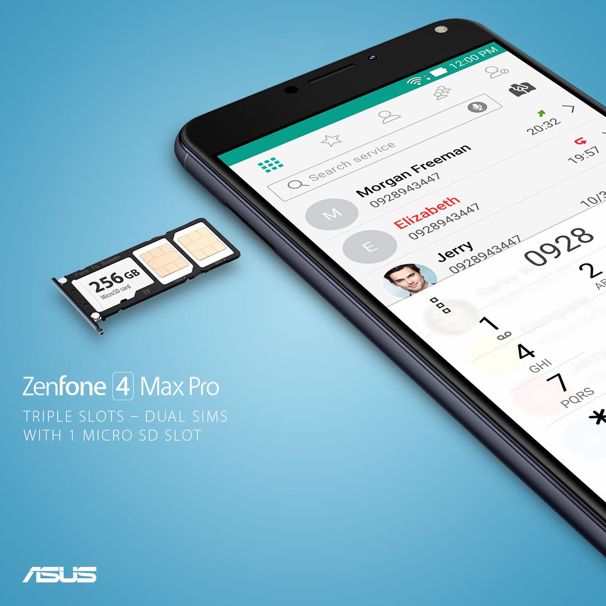 ASUS_Indonesia's tweet image. Kini kamu dapat mengaktifkan 2 Sim Card (Support 4G) dan 1 Micro SD (Up to 256GB) secara bersamaan di ZenFone 4 Max Pro kamu ZenFans.:)
