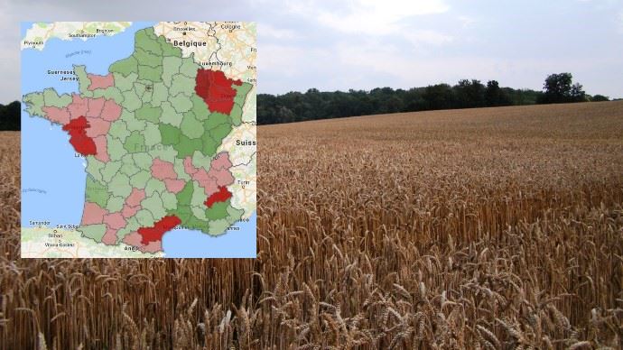 PBactu's tweet photo. [Cartographie] #agriculture #moisson2017
Carte des rendements du blé tendre par département (chiffres mis à jour)
➡️ https://t.co/6O9z42wm9f https://t.co/z1YXAKBFWY