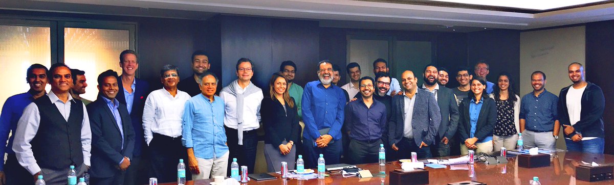 3one4Capital's tweet photo. A fantastic day with our friends from Switzerland and Cali! @SharmaShradha @TVMohandasPai @AibonoWorld @PocketAcesHQ @SVdotCO @LiciousFoods https://t.co/r3HPomiORE