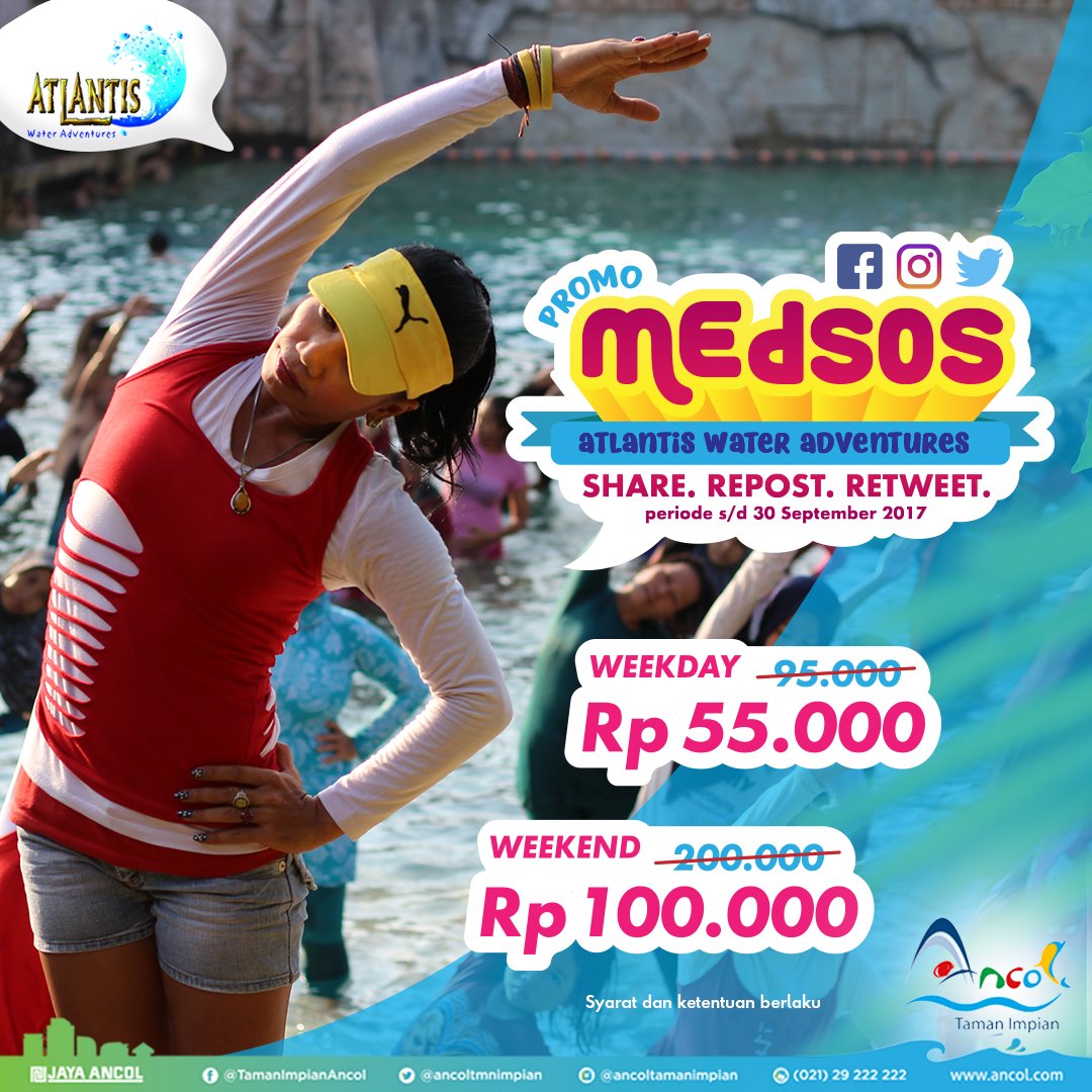 Long weekend gini ngga seru kalo kamu ngga basah-basahan seharian di Atlantis :D, apalagi kalo kamu kids jaman now pasti tau banget