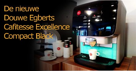 Goede koffie uit een snelle en stijlvolle automaat: de nieuwe <a href="/DouweEgbertsNL/">Douwe Egberts</a> Cafitesse Excellence Compact Black ldj.nl/automaten/109/…