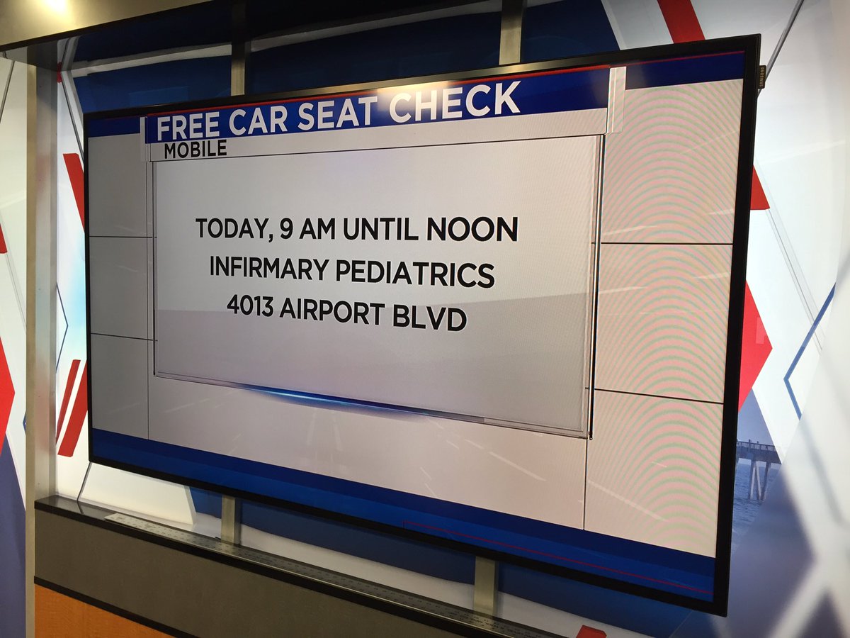FREE Car Seat Safety Check TODAY! #SafeKids <a href="/FOX10News/">FOX10News | WALA</a>