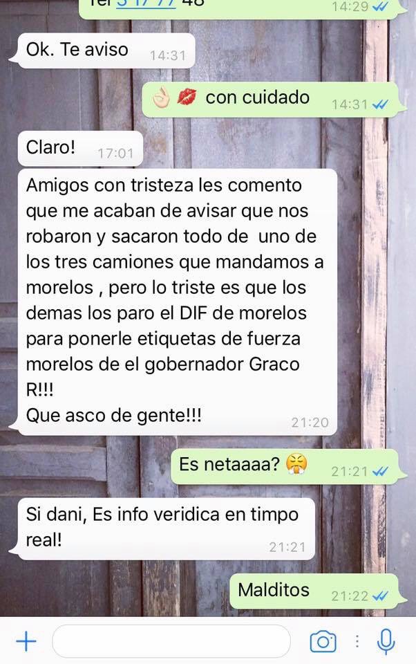 emyreeb's tweet photo. @Horacitu @szurita @faustoponce @ximenadelam chequen la clase de gobernador que tiene el estado de Morelos ayúdenme a compartir https://t.co/6BpeIUqYyi