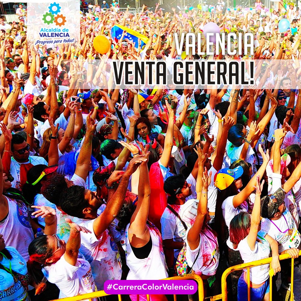 CarreraColor's tweet image. Hemos abierto las inscripciones para la #CarreraColorValencia2017 Entra aquí: goo.gl/Ga5JnL