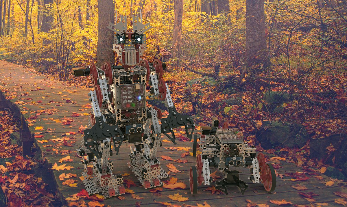 TETRIXrobotics's tweet photo. #FrankeeBot & #CodeeBot r a #pumpkinspicelatte short of the perfect autumn day.
๐๐ We're still falling for PULSE... you?
#firstdayoffall https://t.co/yYfx3tq8Kk