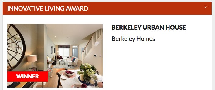 Our Urban House for Berkeley Homes won the Sunday Times British Home Innovative Living Award!Well done team #britishhomeawards #sundaytimes