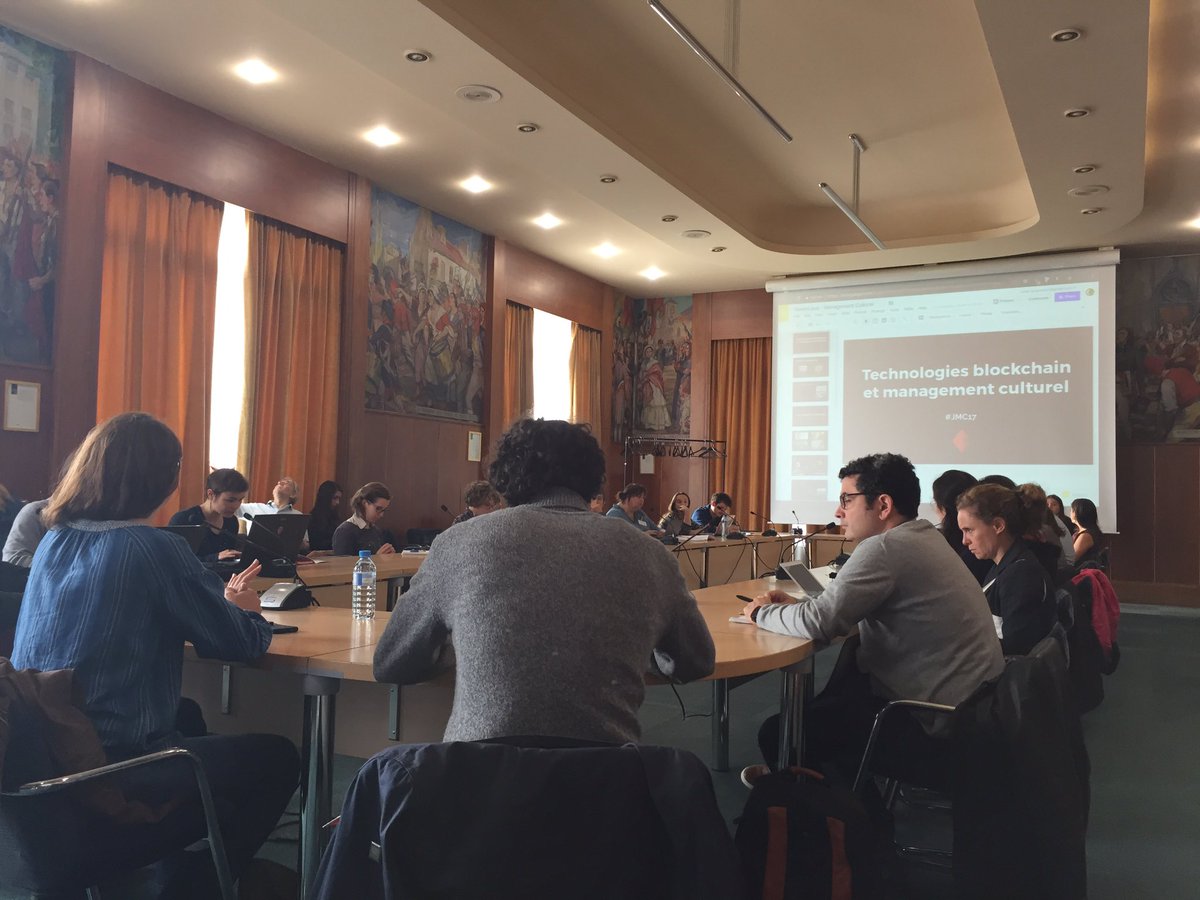 #Blockchain et #managementculturel aux <a href="/JMCulturel/">JMCulturel</a> #JMC17 et bientôt un billet sur le blog !