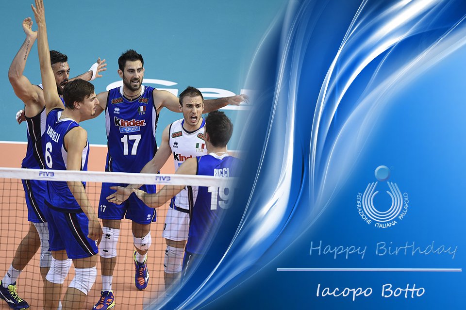 Federvolley's tweet photo. #CompleanniAzzurri 🎁 Tanti #Auguri @iachi11 🎊🎉🎊
#iogiocoapallavolo #happybirthday #bday #22Settembre #LaNazionale https://t.co/iZjo3KVJd7