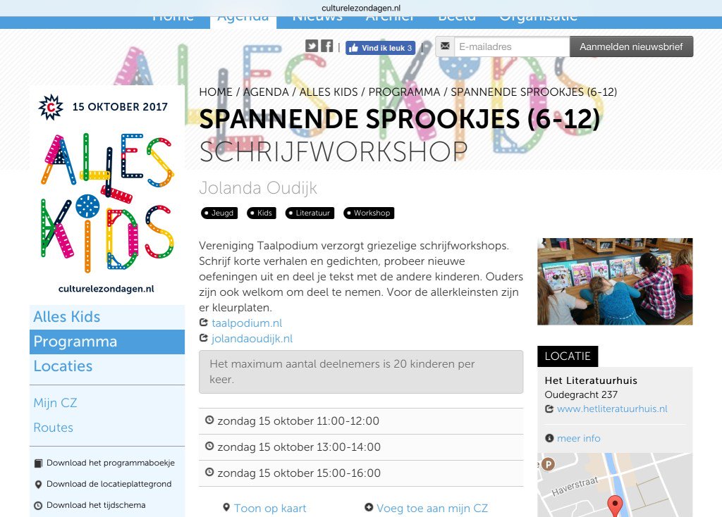 Schrijfworkshop Taalpodium voor kinderen, op zondag 15 oktober Utrecht taalpodium.nl/2017/09/schrij…