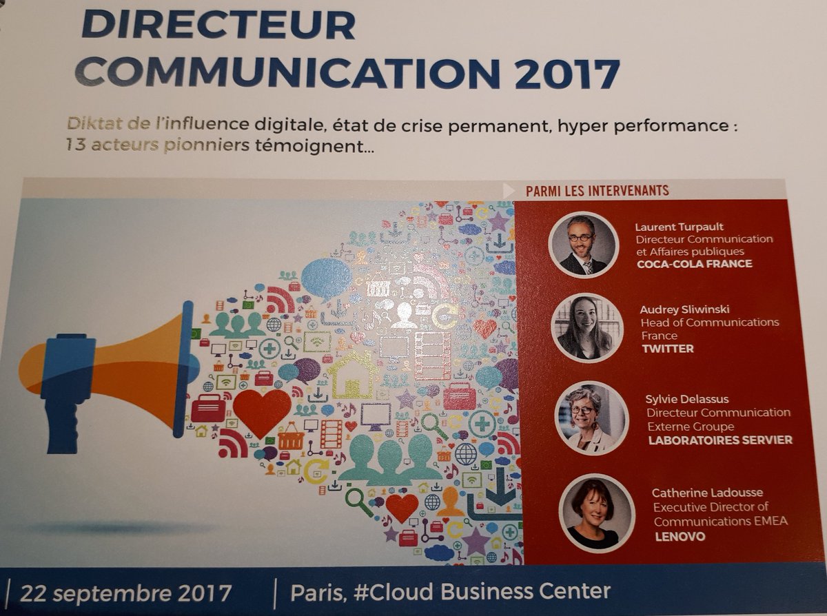 CDesaegher's tweet photo. Une journée d'échanges entre communicants #DirCom2017 @servier @SAFRAN @cocacolafr @BoschFrance @FerreroFR @Twitter @SNCF @SwissLife_Fr https://t.co/BltlafxWKK