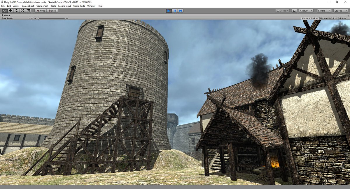 WoodstockPro's tweet photo. RT TimeRef: After website redesign have resumed work on #skenfrithcastle #cadw #madewithunity and #3dforge assets. https://t.co/nyMHNL3yA3…