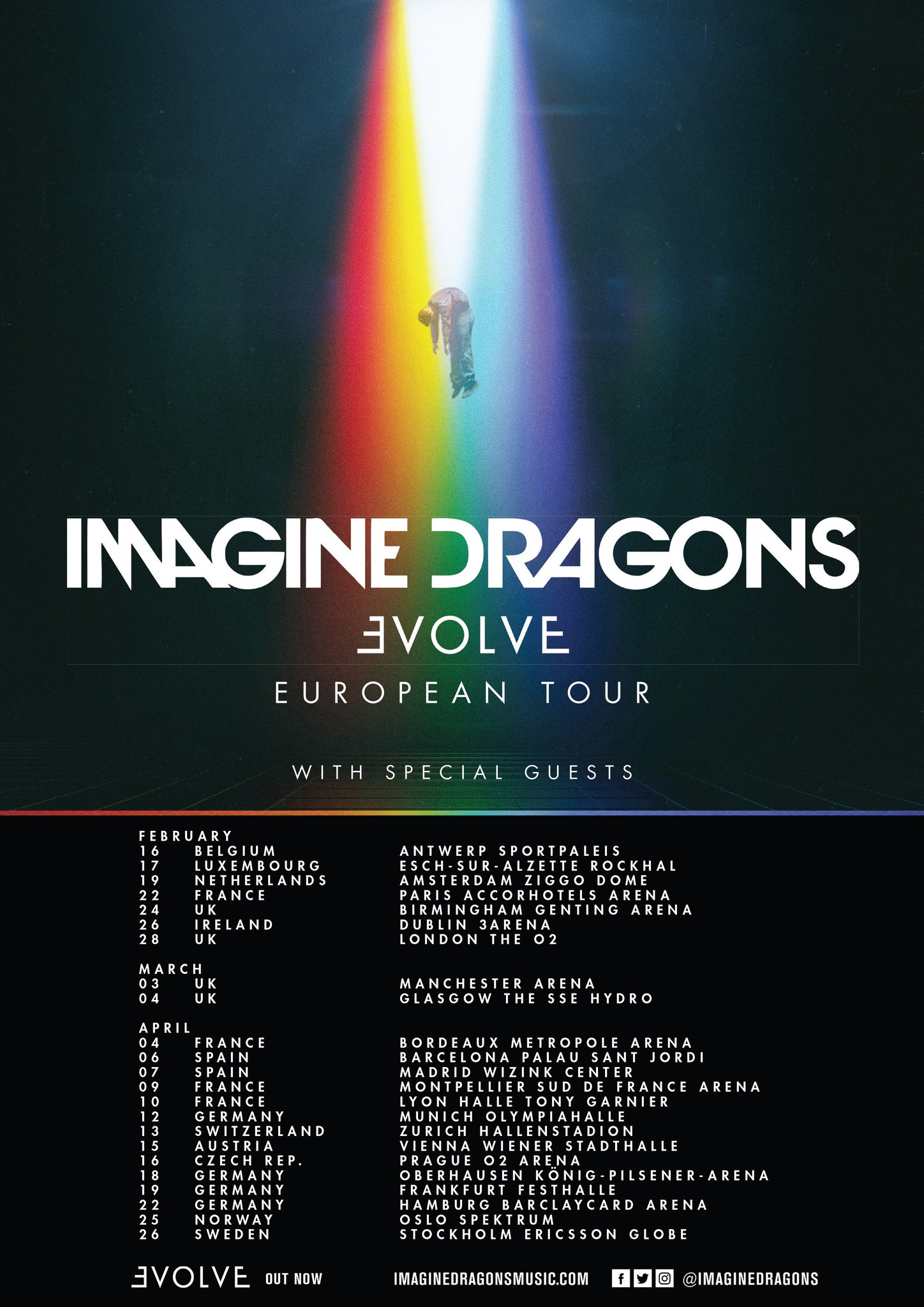 Imagine Dragons World Tour 2025 Uk
