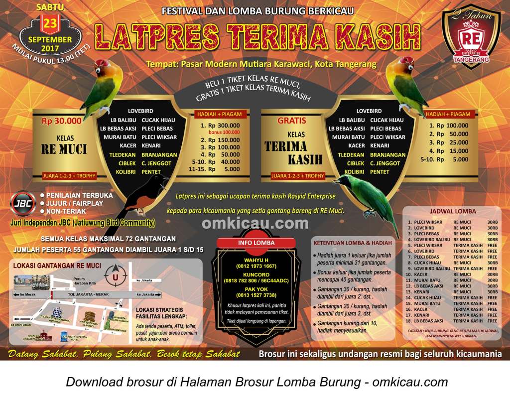 OmKicau's tweet photo. Latpres Terima Kasih, Sabtu (23/9): Ini cara RE Muci membalas kesetiaan para kicaumania https://t.co/YovPt8D7BZ https://t.co/SVjWtAa8jA