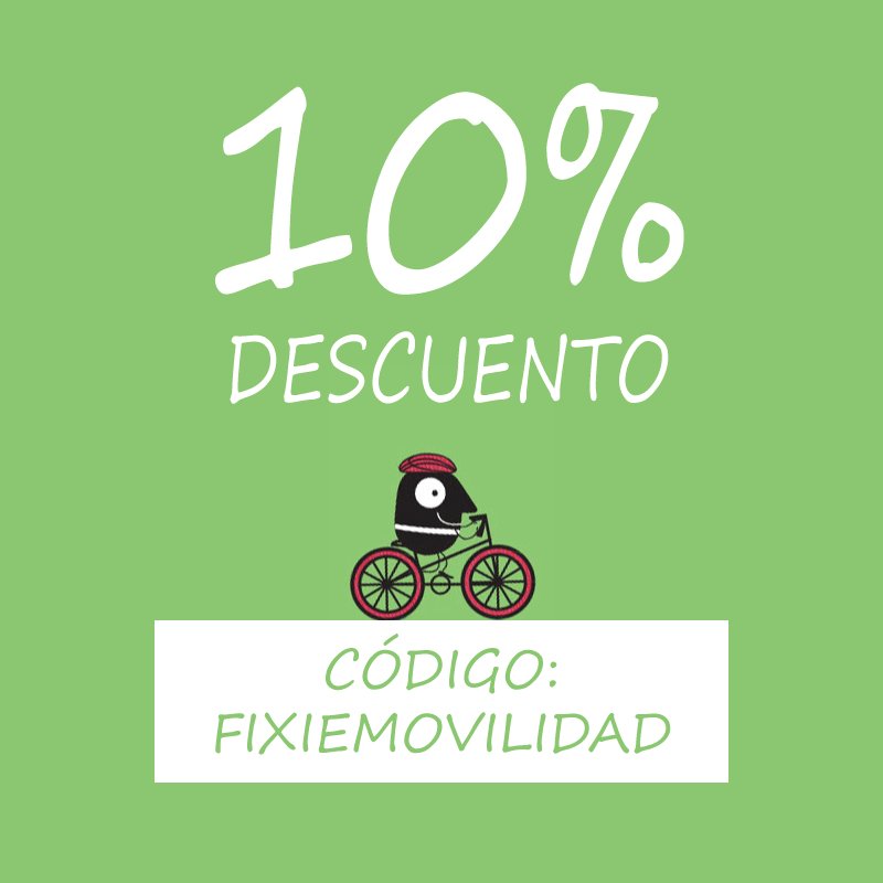 Fixiedreams's tweet image. Feliz #DiaSinCoches Fixiedreamers!
Durante el día de hoy tenéis un 10% de descuento en todas vuestras compras con el código FIXIEMOVILIDAD