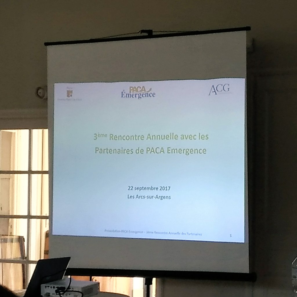 deborah_alz's tweet photo. 3ème rencontre annuelle avec les partenaires de #PACAemergence @ACG_Management_ 👥💲 @marseilleinnov est présent 😉 https://t.co/JAoB3vaC8s