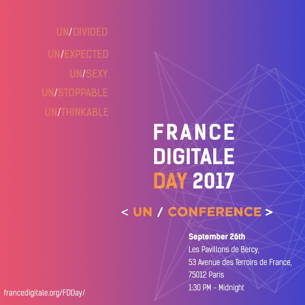 “Si vous n’êtes pas au #FDDay le 26 septembre, vous êtes nulle part !” Nous y serons ! francedigitale.org/FDDay
