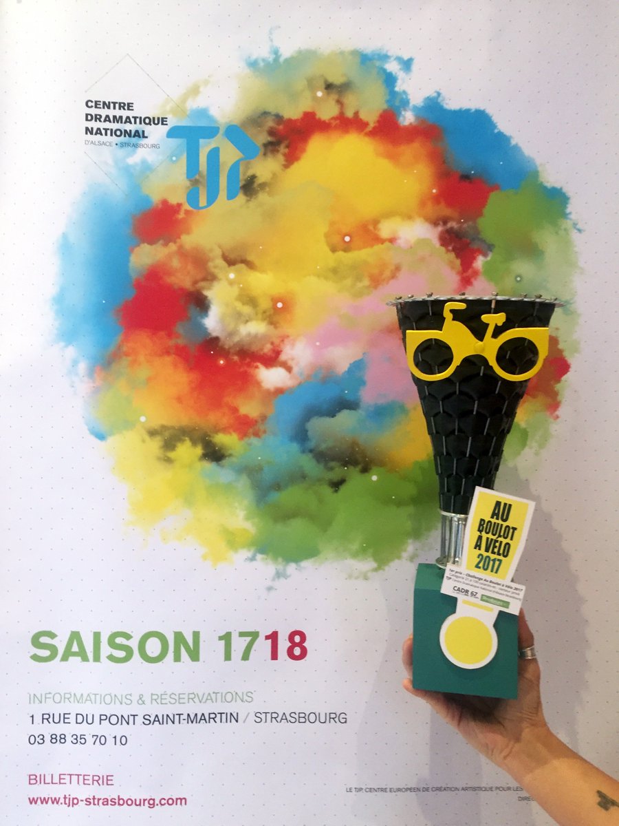 LE TJP remporte le 1er PRIX "CHALLENGE AU BOULOT À VÉLO 2017"
Catégorie secteur privé, entreprises de 21 à 100 salariés. BRAVO À L'ÉQUIPE !