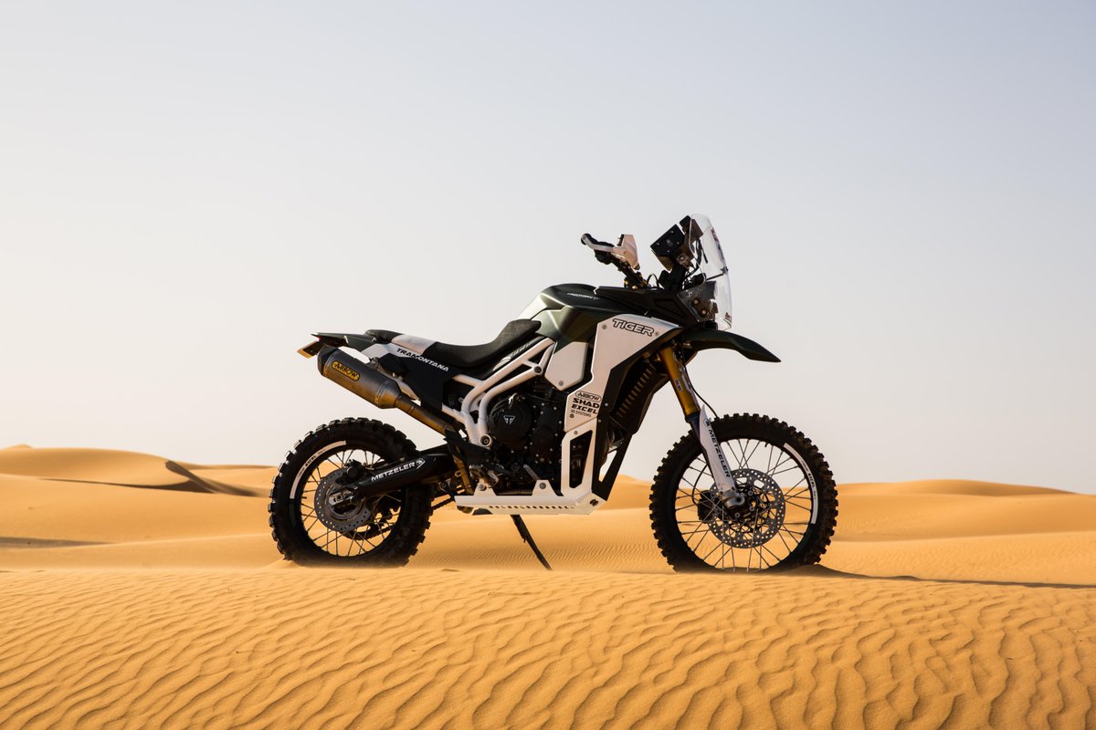 The Tiger 800 XC 'Tramontana' will be riding through the treacherous terrain of this year’s Pan African Rally. fal.cn/tHsW