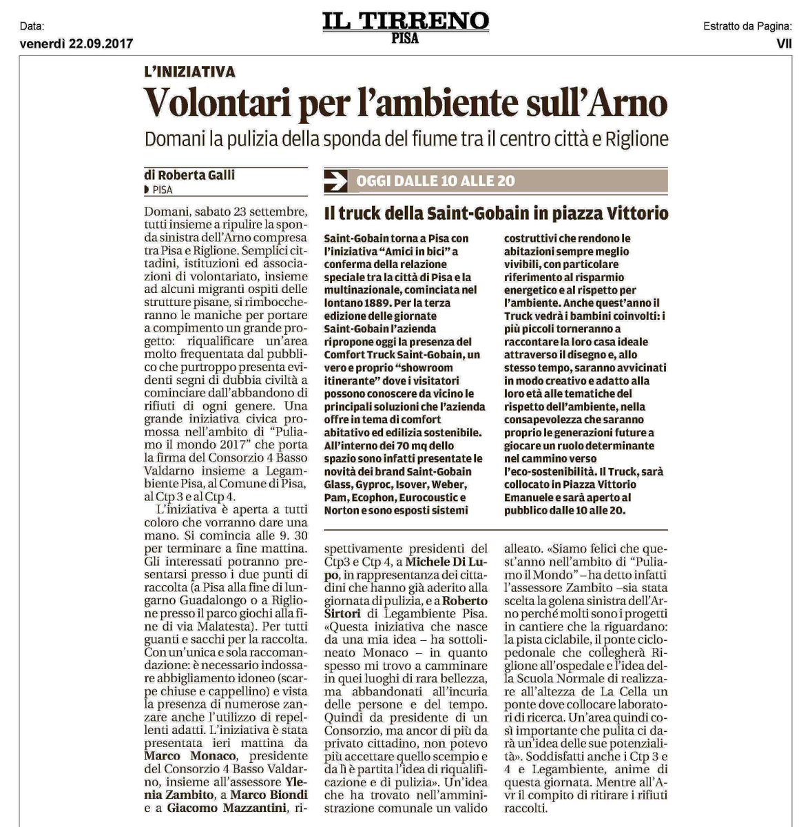 Sei in cerca di #ideexweekend? Unisciti ai volontari che domani a #Pisa puliranno l'Arno! cesvot.waypress.eu/RassegnaStampa… #Puliamoilmondo