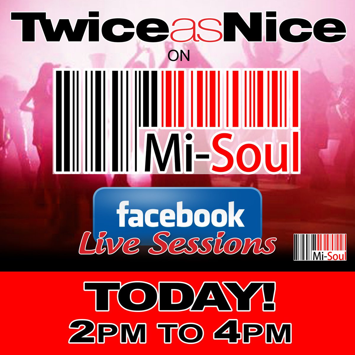 TwiceasNiceUK's tweet photo. @TwiceasNiceUK TODAY with @MiSoulTweets LIVE log on and share with friends and join the PARTY @DrPsycho https://t.co/qBVrQdLEmp