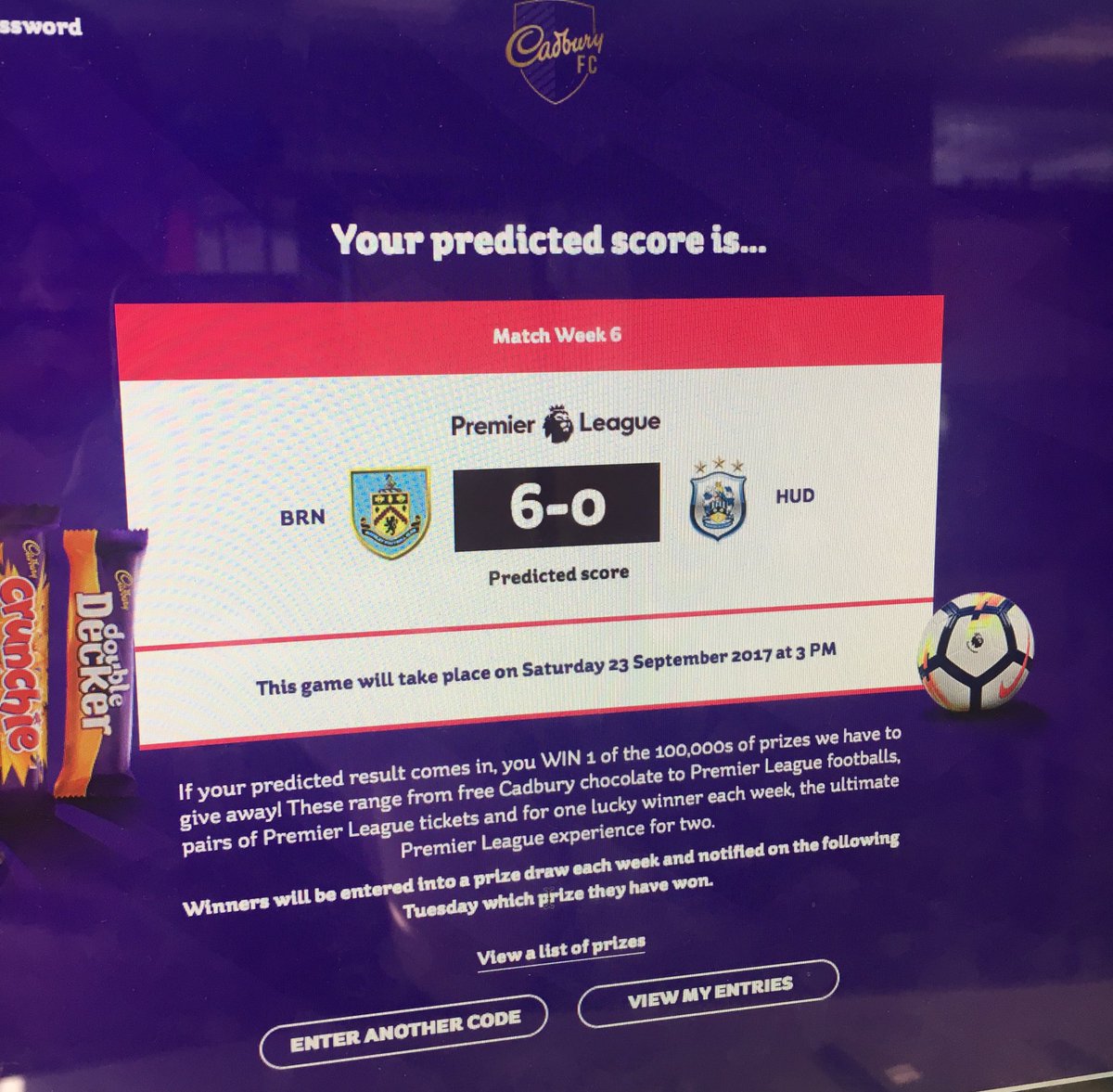 sp3zzo's tweet image. #Cadbury 's #MatchAndWin is a joke. @JOE_co_uk