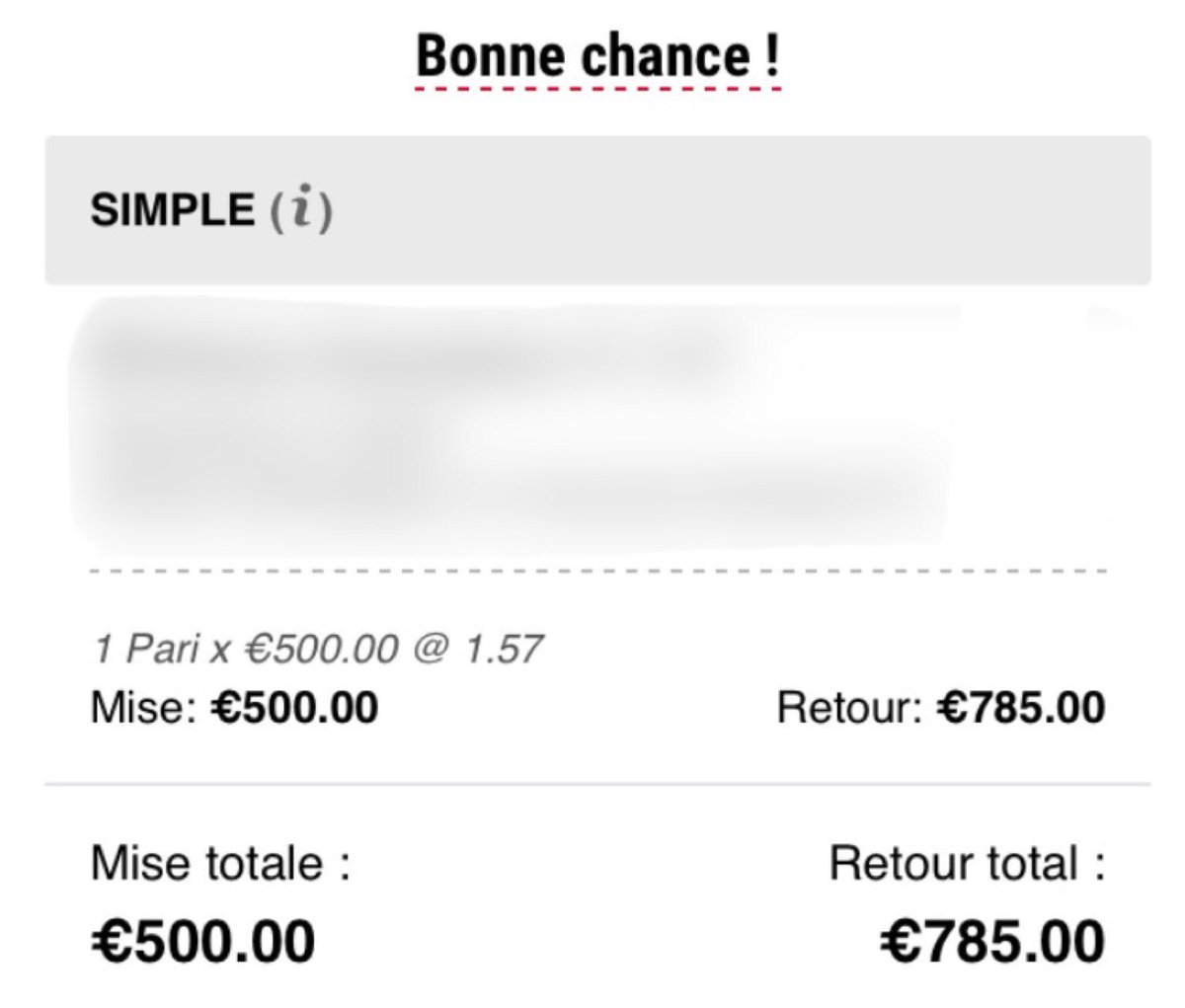 BoozPronos's tweet image. Je charge 500€ sans pression 👊🏼

Vous êtes chaud pour avoir le ticket ? Il va le falloir 😉