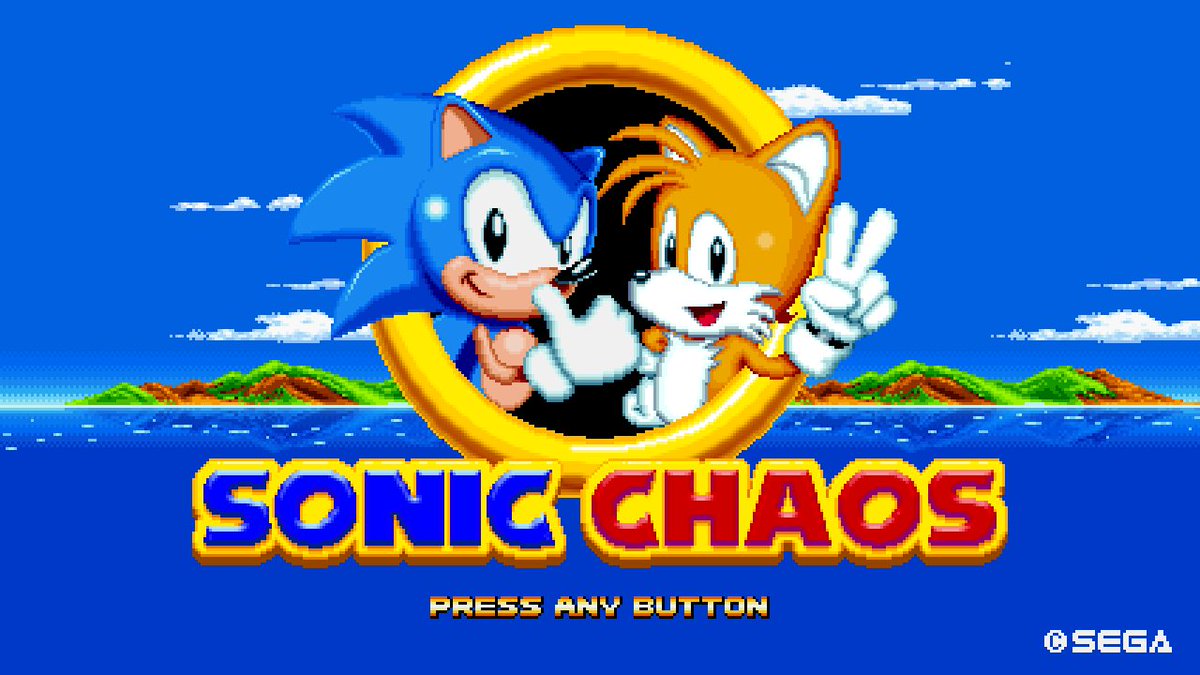 A+Start Son of a Glitch ✪ on X: I remade Sonic Chaos' title screen as if  it was a 16-bit game. Really enjoyed putting this together. I might do  more!  /