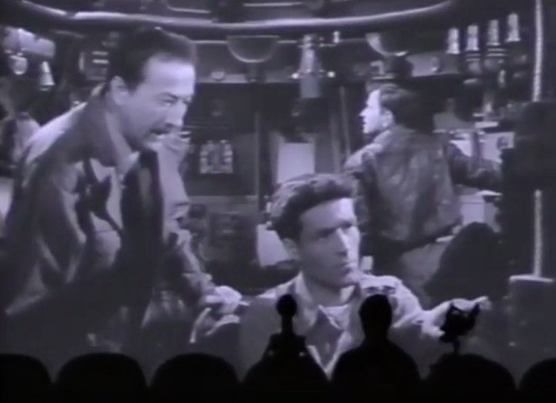 AnnotatedMST's tweet photo. Crow: Attention base, SNAFU, big time.
**
#FUBAR #SUSFU #acronyms
MST3K Ep. 201 Rocketship X-M 🚀 https://t.co/hyKbpO9wgp
