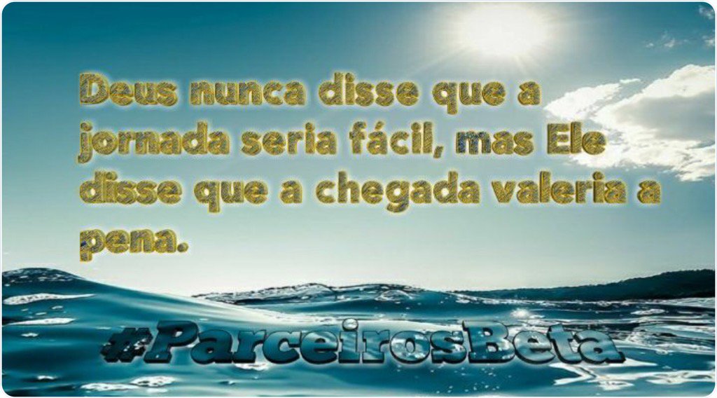 Bom dia meus amigo do #ParceirosBeta Deus os abençoe nesse dia