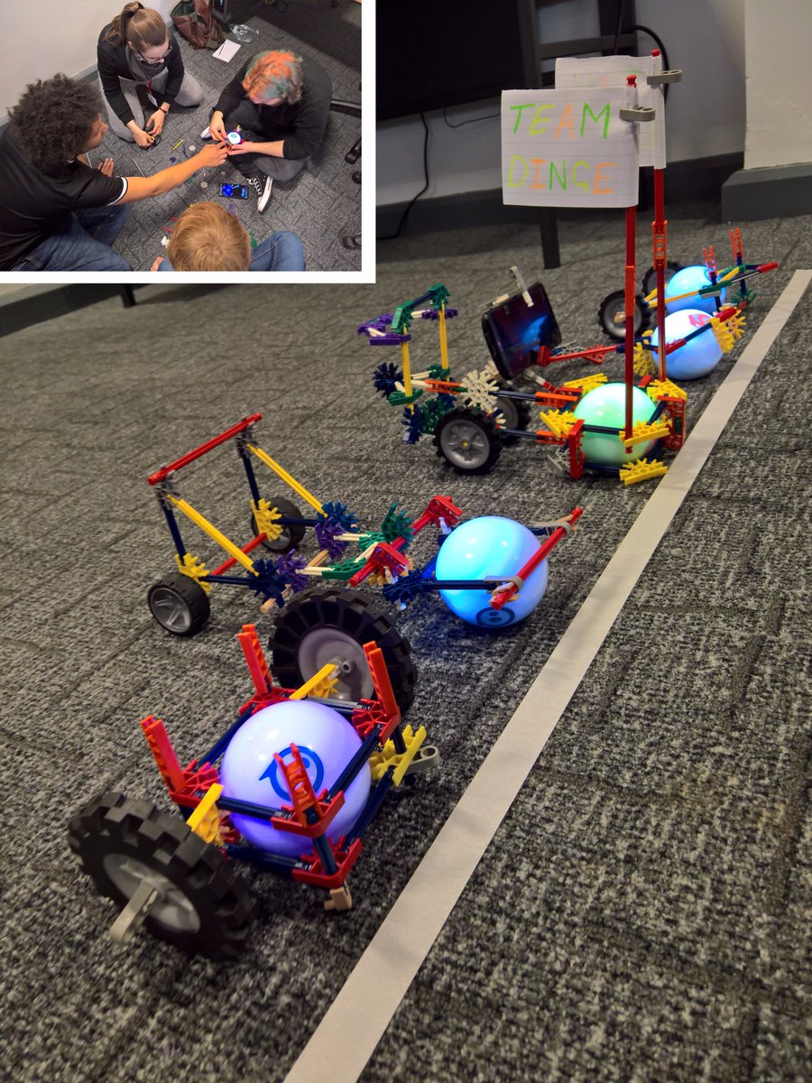 staffswayman's tweet photo. Great time building &amp; racing chariots from #knex + #sphero #creativity @EngStaffs 2 productive hrs well spent! #proudtobestaffs @SpheroEdu https://t.co/6VbROBsDXV