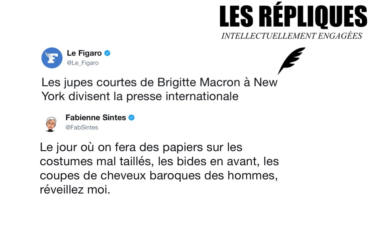 Les_Repliques's tweet photo. "Les jupes courtes" de Brigitte Macron interrogent une nouvelle fois la presse mainstream

@FabSintes https://t.co/3W9eQh1xVj
