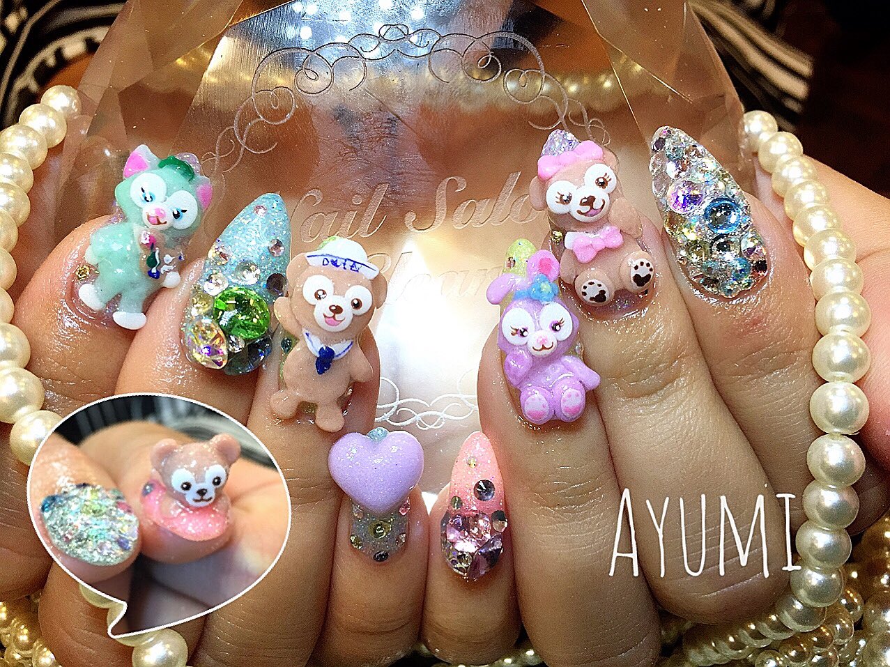 Nailsalon Clear ディズニーネイル 3dで作ったよ めっちゃ可愛い いつもありがとうございます ネイル ディズニーネイル キャラクターネイル ダッフィー シェリーメイ ジェラトーニ ステラルー 3dキャラ ディズニー T Co P1yaasquen