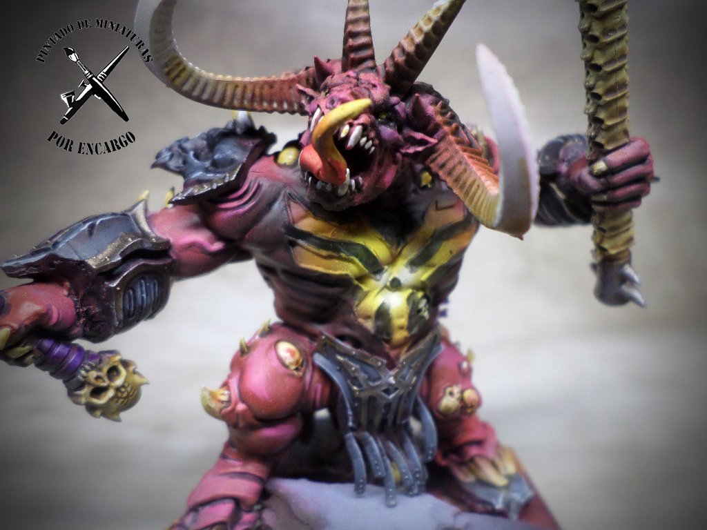 pintadodemini's tweet photo. Now on #Ebay! #doombull #minotaur #minotauro #beastmen #bloodforthebloodgod #Khorne #caos #chaos #warhammer #aos #ageofsigmar   #daemons https://t.co/Oqv2TPcsw0