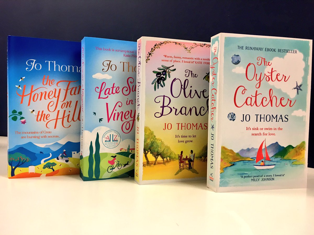 Our giveaway today is a set of books by brilliant <a href="/jo_thomas01/">Jo Thomas</a>. What a lovely set it is! RT &amp; follow to enter.