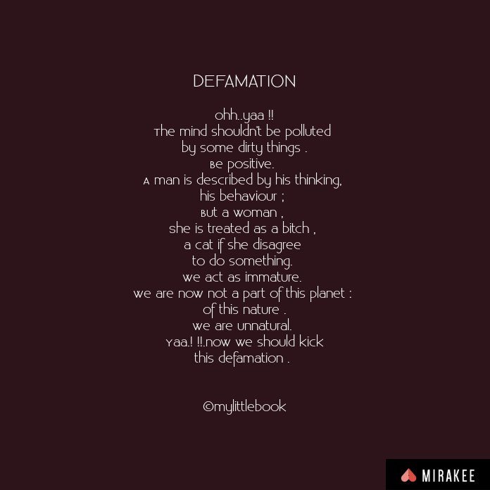 dawor__'s tweet photo. Here my fourth page of My little book 📙
It's all about a common social problem"DEFAMATION"
Hope everyone will like it . 😊
@mirakeeapp https://t.co/xCCStDmeZ4