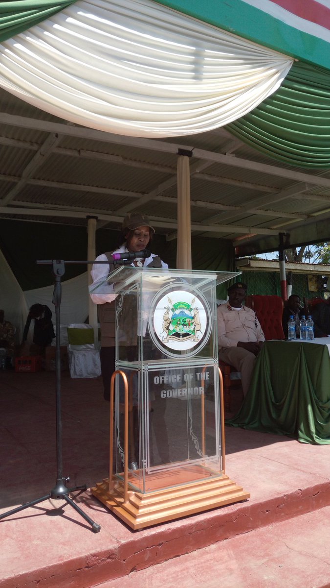 KWSKenya's tweet photo. CS @JudiWakhungu today officiates #WorldRhinoDay in Nanyuki under the theme “Extinction is forever, time to act is now' https://t.co/Pxp8nzTtHQ