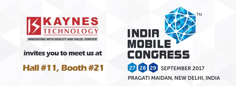 Join us at #IMC2017 next week in New Delhi and discover <a href="/kaynestech/">Kaynes Technology</a> products. <a href="/exploreIMC/">India Mobile Congress</a>